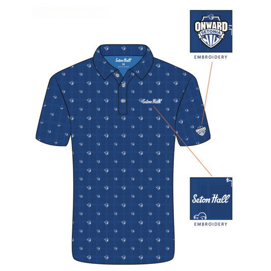 Men's Printed Golf Polo